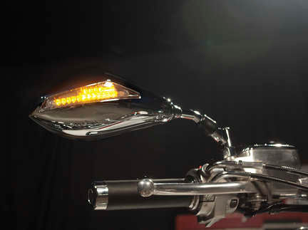 BikeMaster - Mirror Set with LED Turn Signals