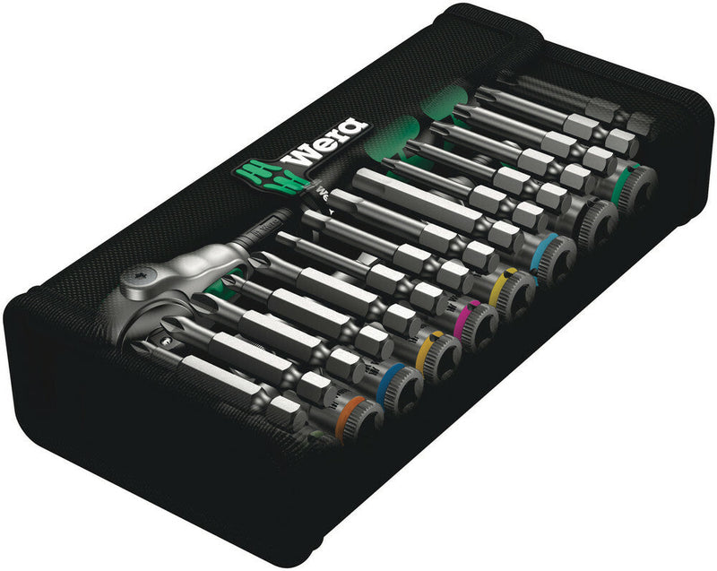 Wera Tools -  8100 Sa 6 Zyklop Speed Ratchet Set 1/4 28 Pcs Ratchet Set 1/4" Drive Metric - 05004016001