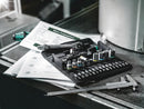 Wera Tools -  8100 Sa 7 Zyklop Metal Ratchet Set 1/4 28 Pcs Ratchet Set Push-Through Square Metric - 05004017001