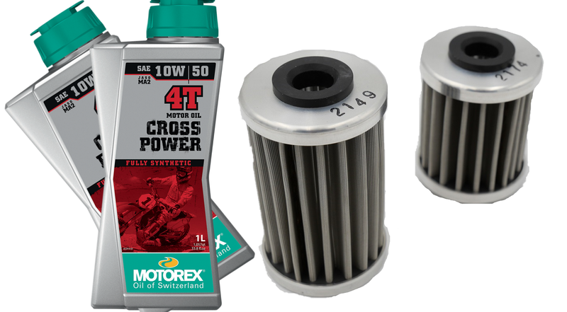 Motorex Engine Complete Oil Change Kit for 2012+ KTM 690 / Husqvarna 701