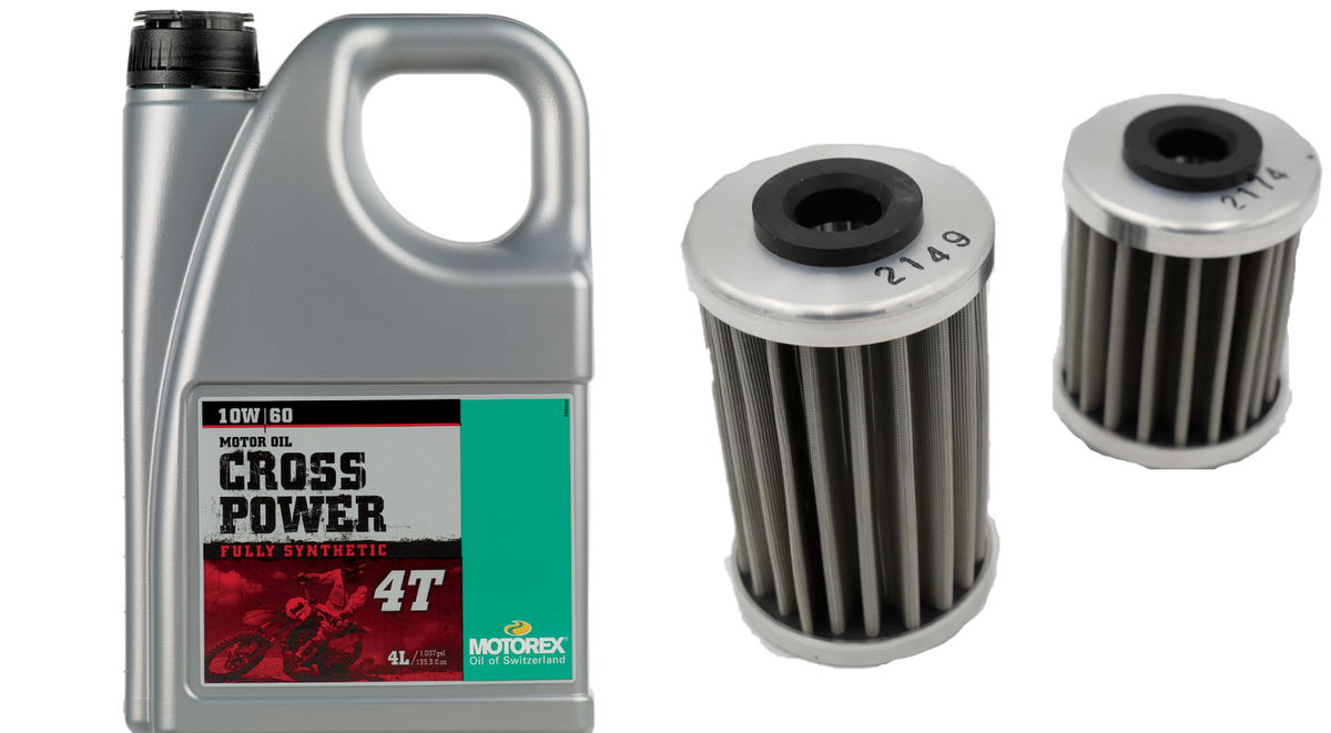 Motorex Engine Complete Oil Change Kit for 2012 KTM 690 Husqvarna 7