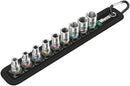Wera Tools - Belt 4 Zyklop Socket Set, 1/4" Drive, 9 Pieces - 05003883001