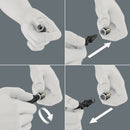 Wera Tools - Belt 1 Zyklop Socket Set With Holding Function, 1/4" Drive, 10 Pieces - 05003880001